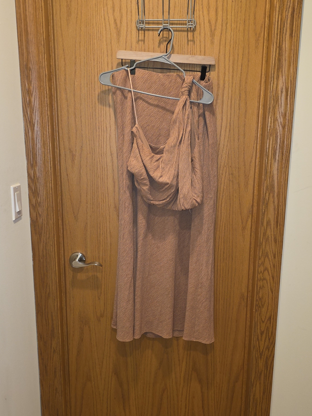 Abercrombie & Fitch Tan Two-Piece Skirt Set